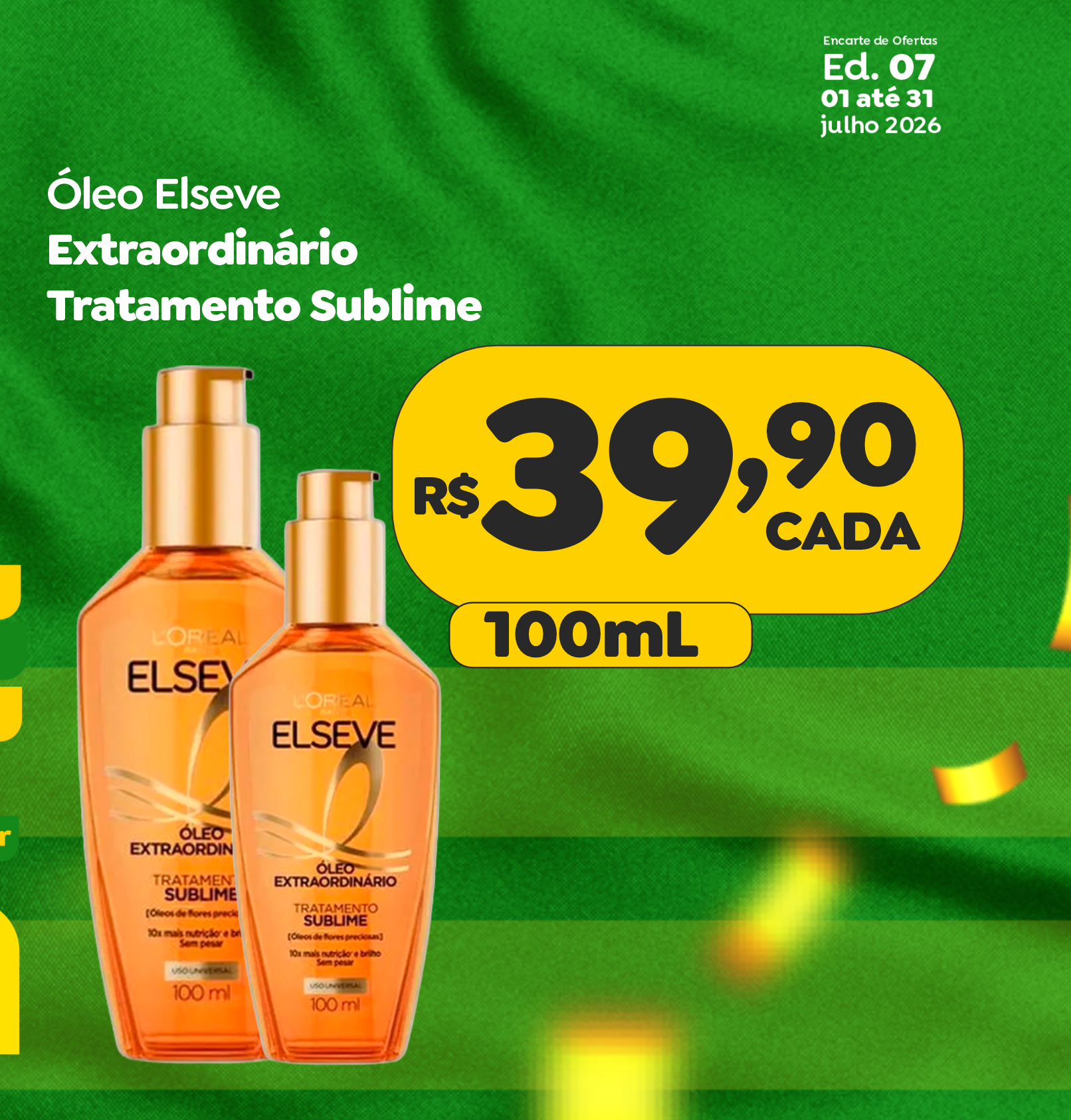 Óleo Elseve Extraordinário 100ml — oferta de julho