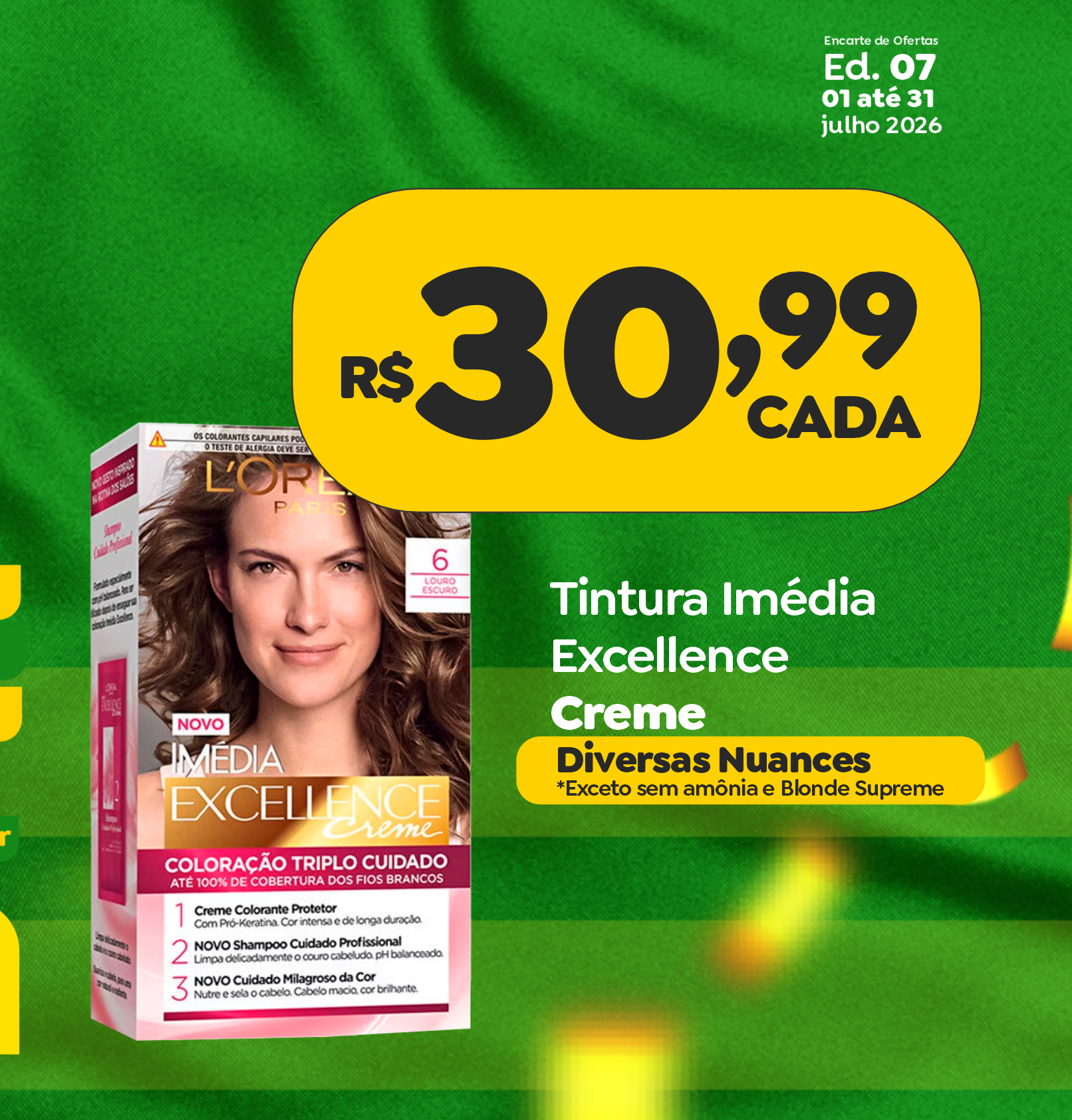 Tintura Imédia Excellence — oferta de julho